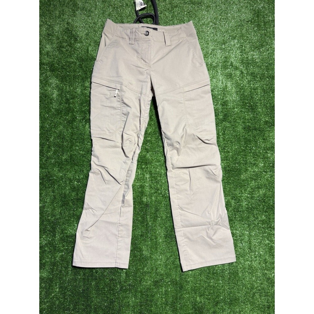 5.11 Tactical Women’s Apex Pant Size 4 Regular Cargo Khaki Flex-Tac Canvas